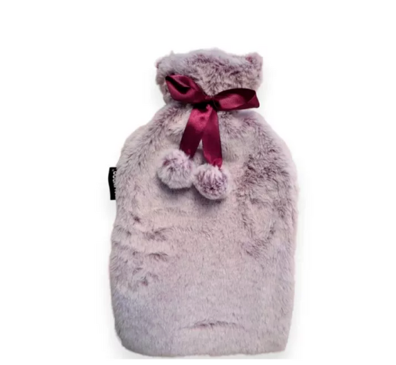 CALINDOO Bouillotte housse noël framboise