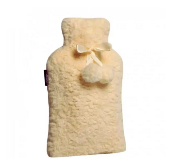 CALINDOO Bouillotte housse douce jaune