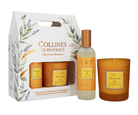 Coffret Parfum d'Intérieur Duo Senteur : Mandarine & Yuzu