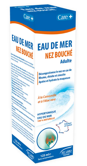 Care+ Eau de mer Nez bouché Adulte 125ml
