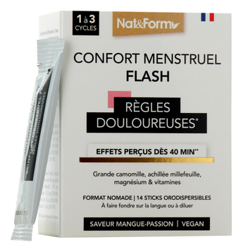 Nat&Form Confort menstruel flash 14 sticks