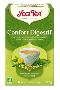 Yogi Tea Tisane ayurvédique Confort digestif 17 sachets