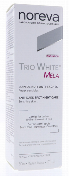 Noreva Trio White Mela Crème Soin nuit Anti-tâches 50ml