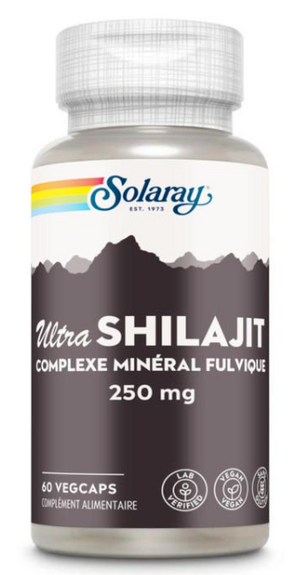 Solaray Ultra Shilajit Complexe minéral fulvique 60 capsules