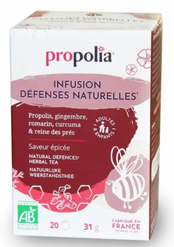 Propolia Infusion Défenses naturelles Bio 20 sachets