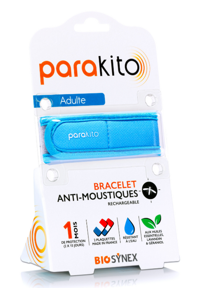 ParaKito Bracelet Anti-Moustiques Adultes (couleurs vives)