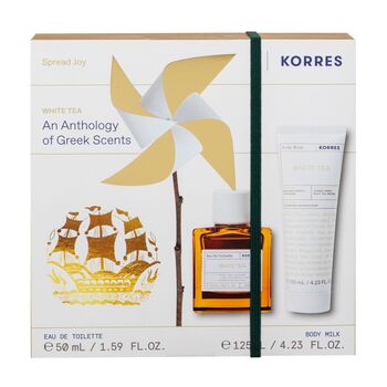 Korres coffret White Tea Eau de Toilette 50 ml + White Tea Body Lotion 125 ml