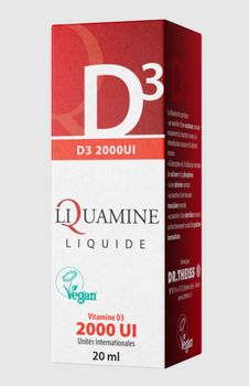 Dr Theiss - Liquamine Vitamines D3 2000UI Vegan 20ml