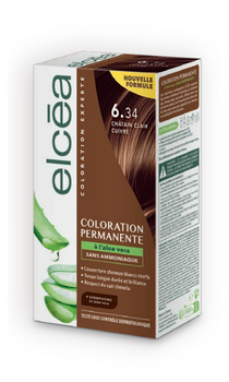 Elcéa Coloration Experte Châtain Clair cuivré 6.34