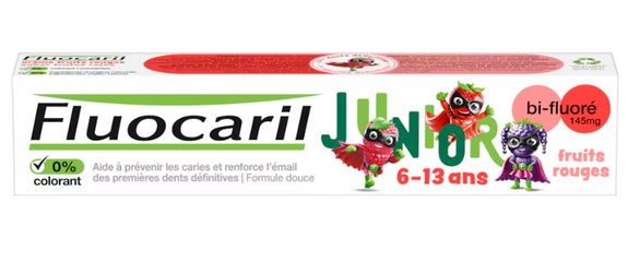 FLUOCARIL Dentifrice junior 6-12 ans Fruits rouges 75ml