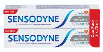 Sensodyne Dentifrice Extra whitening Lot de 2 x 75ml