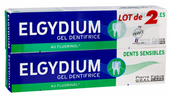 Elgydium Dentifrice Oral Care Dents sensibles - Lot de 2 x 75ml