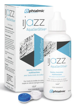 Ophtalmic Jazz AquaSensitive Solution d'entretien lentilles 100ml