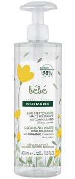 Klorane Eau nettoyante bébé 500ml