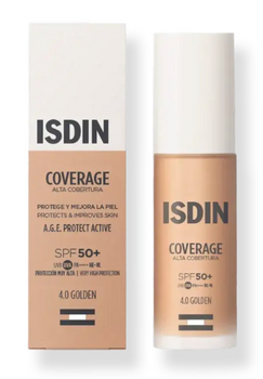 Isdin Coverage Fond de teint SPF50+ 4.0 Golden 30ml