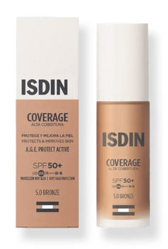 Isdin Coverage Fond de teint SPF50+ 5.0 Bronze 30ml