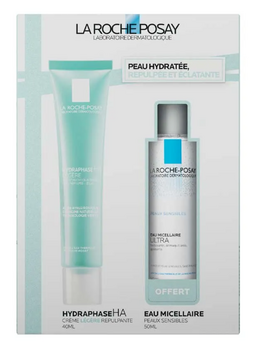 La Roche Posay Crème Hydraphase HA Légère 40ml + eau micellaire 50ml offerte