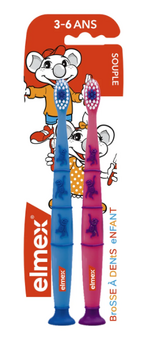 Elmex Brosse à dents elmex Junior 3 à 6 ans Duopack