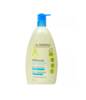 ADERMA Gel lavant 2 en 1 bébé corps et cheveux 750ml