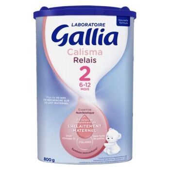 Gallia Calisma Relais Lait bébé 2ème âge 6-12 mois 800g