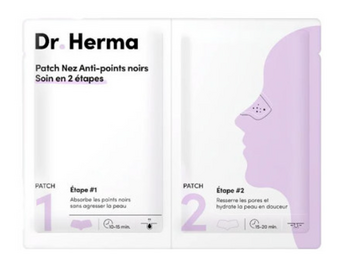 Dr Herma Patch nez anti points noirs en 2 étapes