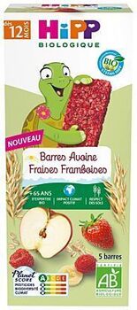 Hipp Barres avoine fraises framboises bio