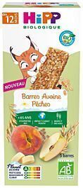 Hipp Barres avoine pêches bio