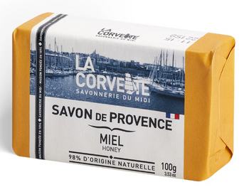 La Corvette Savon de provence Miel 100g