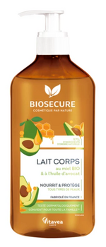 Biosecure Lait corps miel avocat 500ml