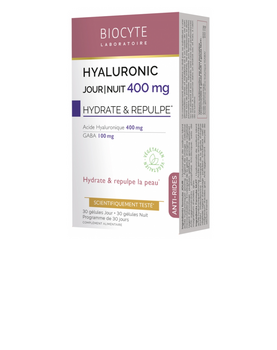 Biocyte Hyaluronic Jour/Nuit 400 mg Anti-age 60 Gélules