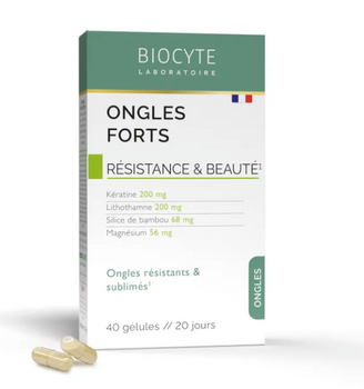Biocyte Ongles Forts 40 Gélules