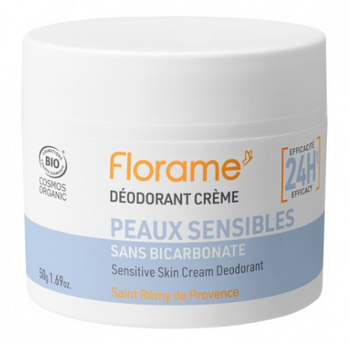 Florame Déodorant Crème Peaux sensibles 50g