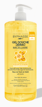 Byphasse Gel douche Dermo micellaire Fleur de Tiaré 1L