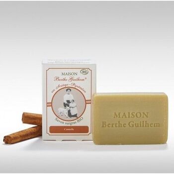 Berthe Guilhem Savon surgras bio, beurre de karité cannelle 100g