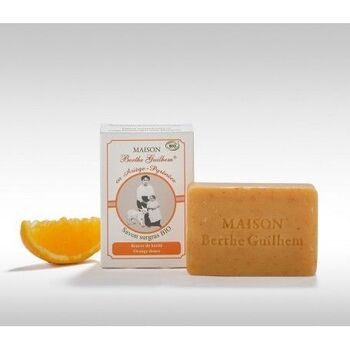 Berthe Guilhem Savon surgras bio, beurre de karité orange douce 100g