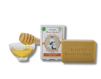 Berthe Guilhem Savon surgras bio, beurre de karité miel 100g