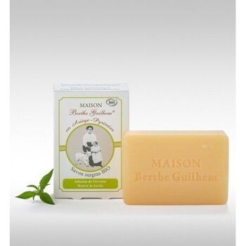 Berthe Guilhem Savon surgras bio, beurre de karité verveine 100g