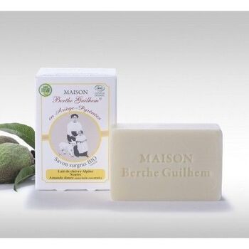 Berthe Guilhem Savon surgras bio, amande douce 100g