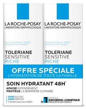 La Roche-Posay Tolériane Sensitive Crème riche Lot de 2x40ml
