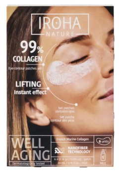 Iroha Nature Patchs yeux 99% Collagène x6