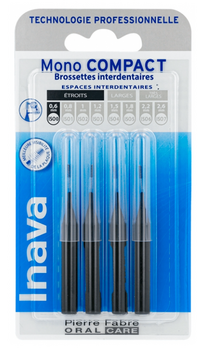 Inava MonoCompact noire brossettes interdentaires x4