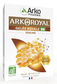 ArkoRoyal Gelée royale Bio 1500mg 20 ampoules