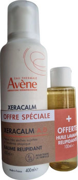 Avène Xeracalm Baume relipidant 400ml + Huile lavante 100ml offerte