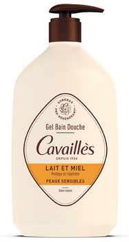 Rogé Cavaillès Gel Bain Douche Lait et miel Peaux sensibles 1L