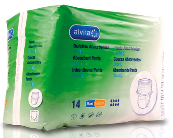 Alvita Culottes absorbantes Super Large x14