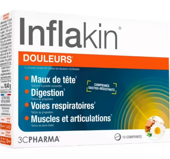 3C Pharma Inflakin Douleurs 10 comprimés