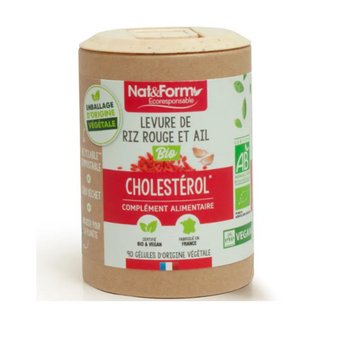 Nat & Form Levure de riz rouge & ail Bio - 90 gélules