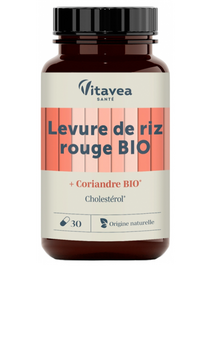 Vitavea Levure de Riz Rouge Bio + coriandre 30 Gélules