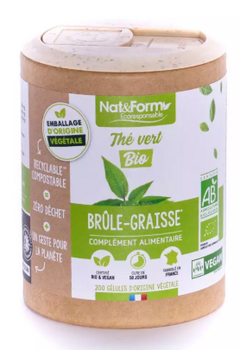 Nat & Form Thé vert Bio 90 gélules