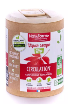 Nat & Form Vigne rouge Bio 90 gélules